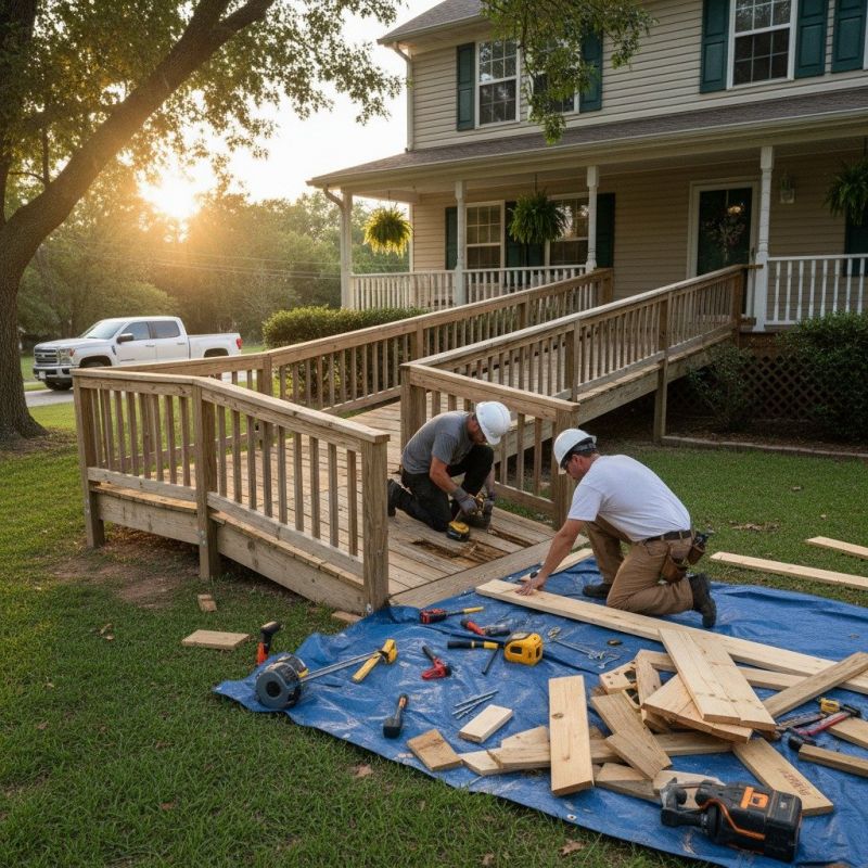 Accessible Ramp Installation in Conroe, TX